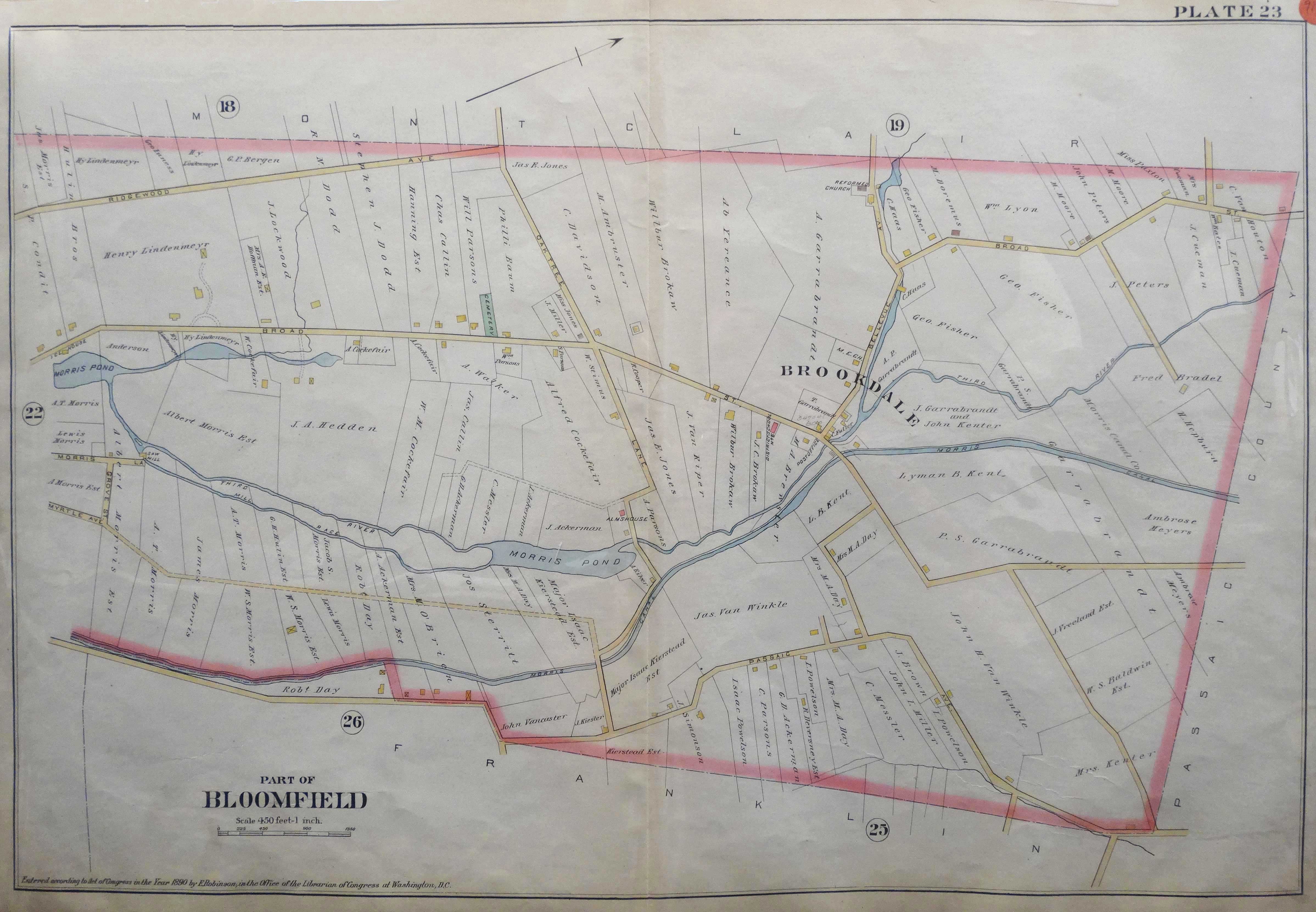 Historic Maps of Bloomfield, New Jersey Historical Society of Bloomfield